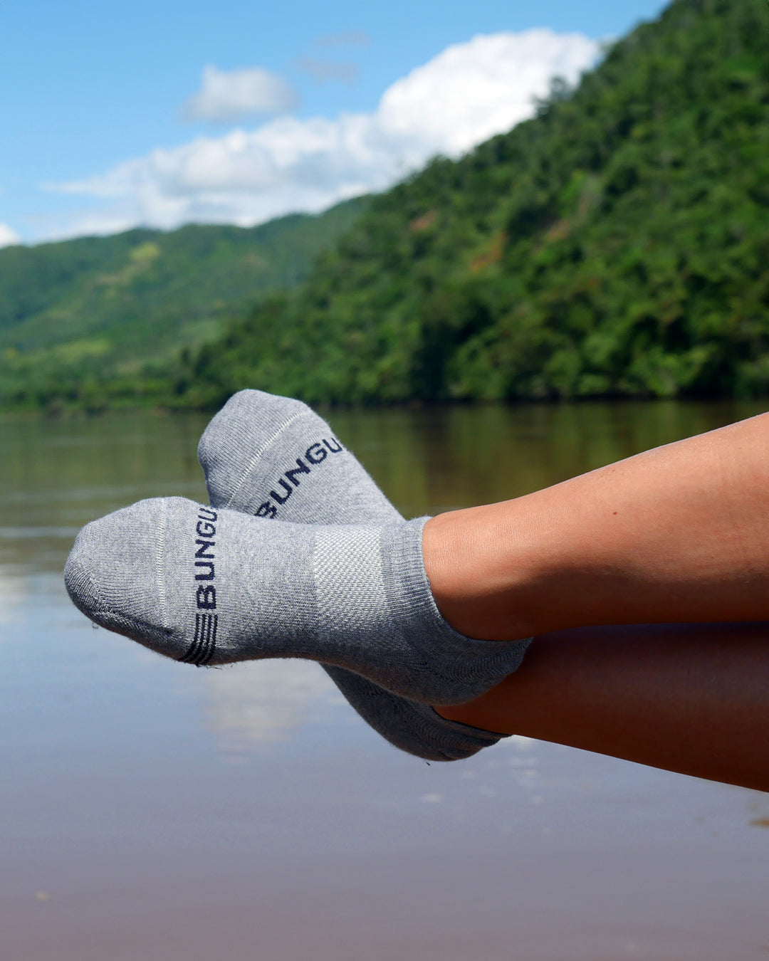 Light grey No Show Socks