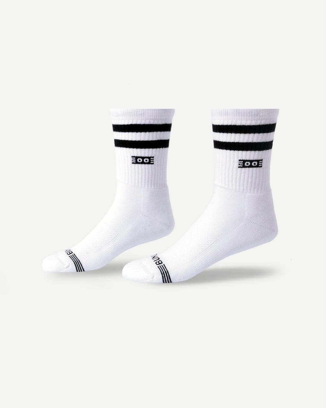 Black & white Vintage Half Calf Sock 8-Pack