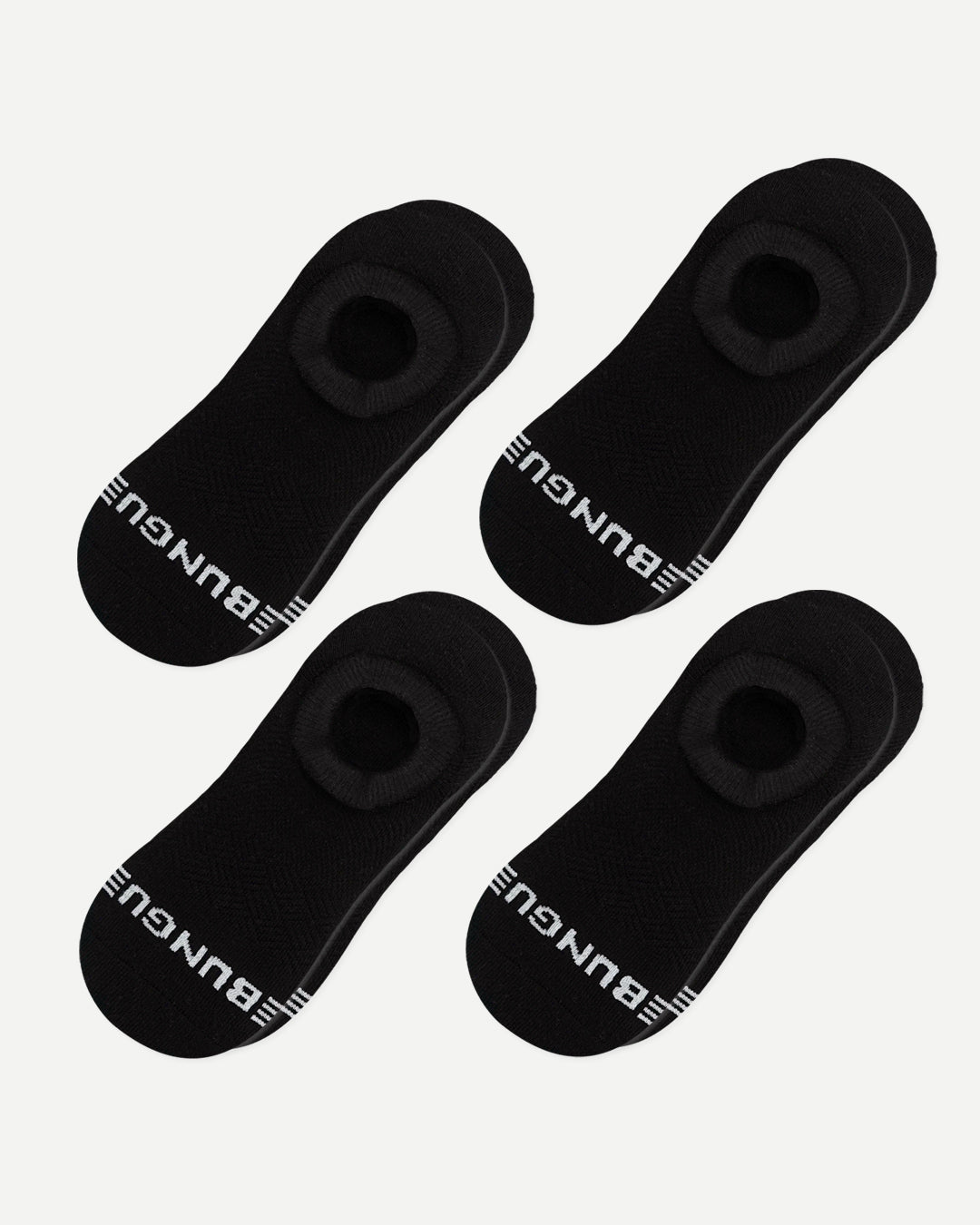 All black No Show 4-Pack