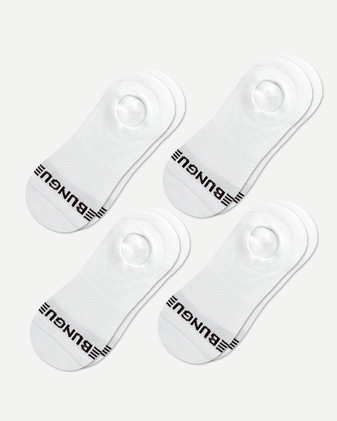 White No Show 4-Pack