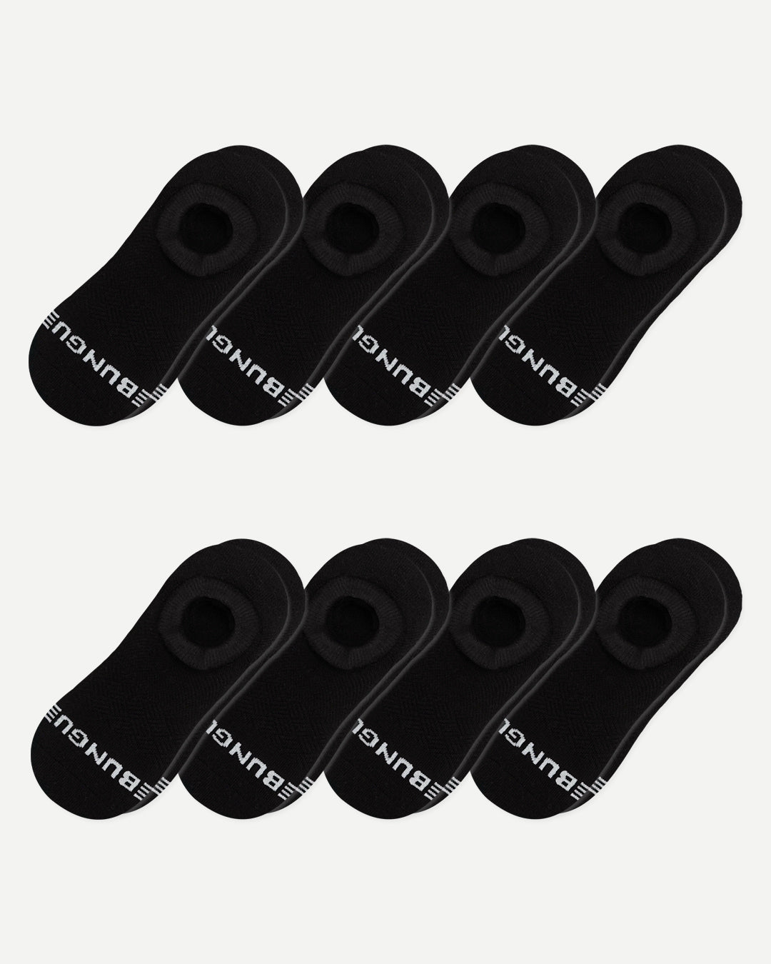 All black No Show 8-Pack