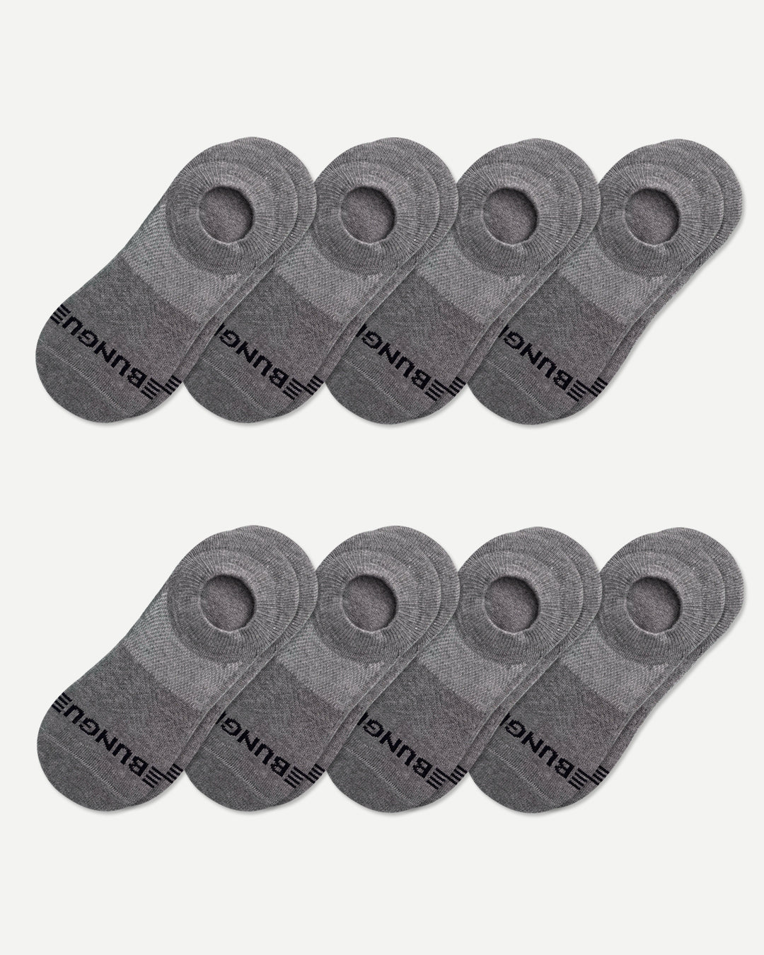 All light grey No Show 8-Pack