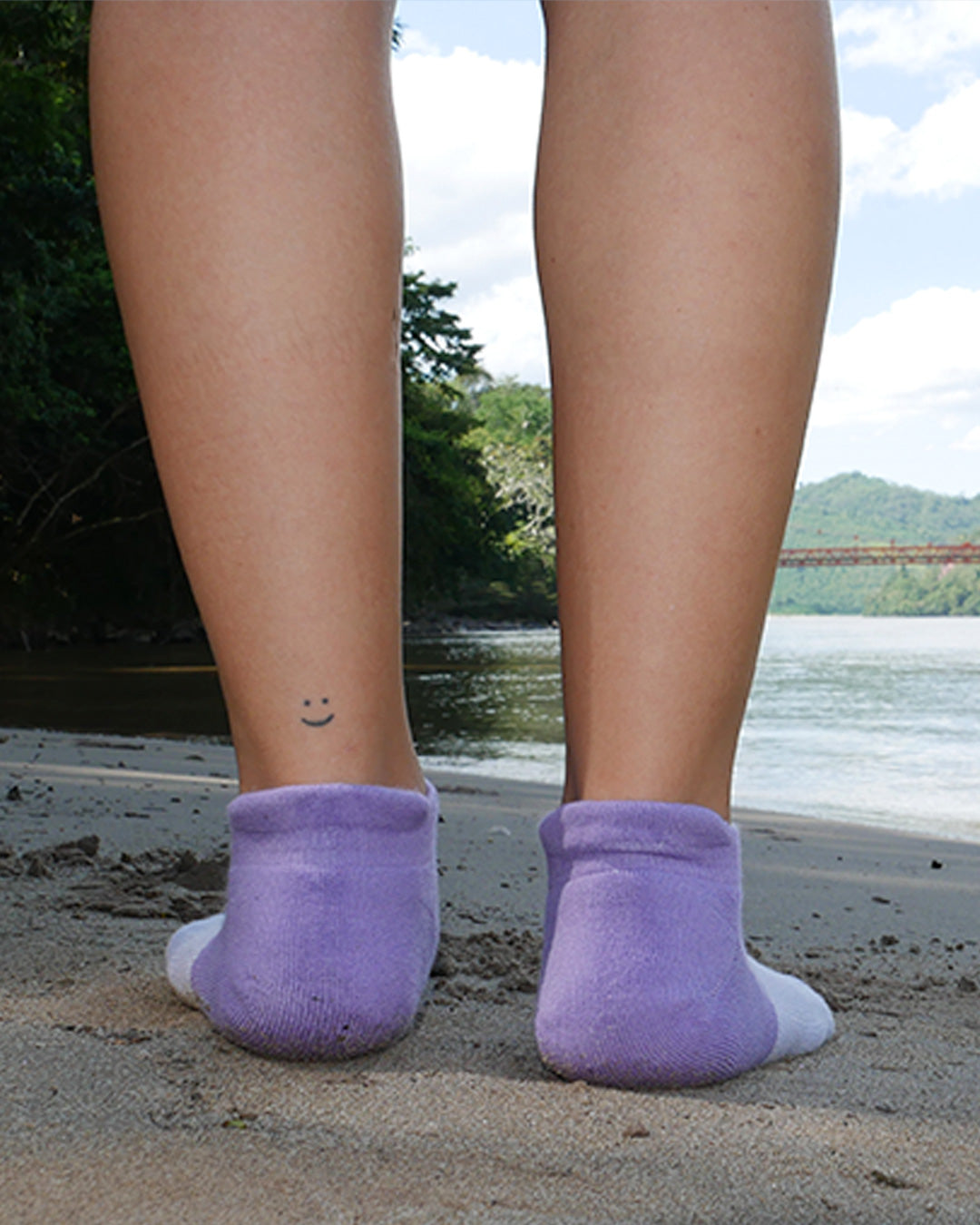 Mix Purple Ankle Socks