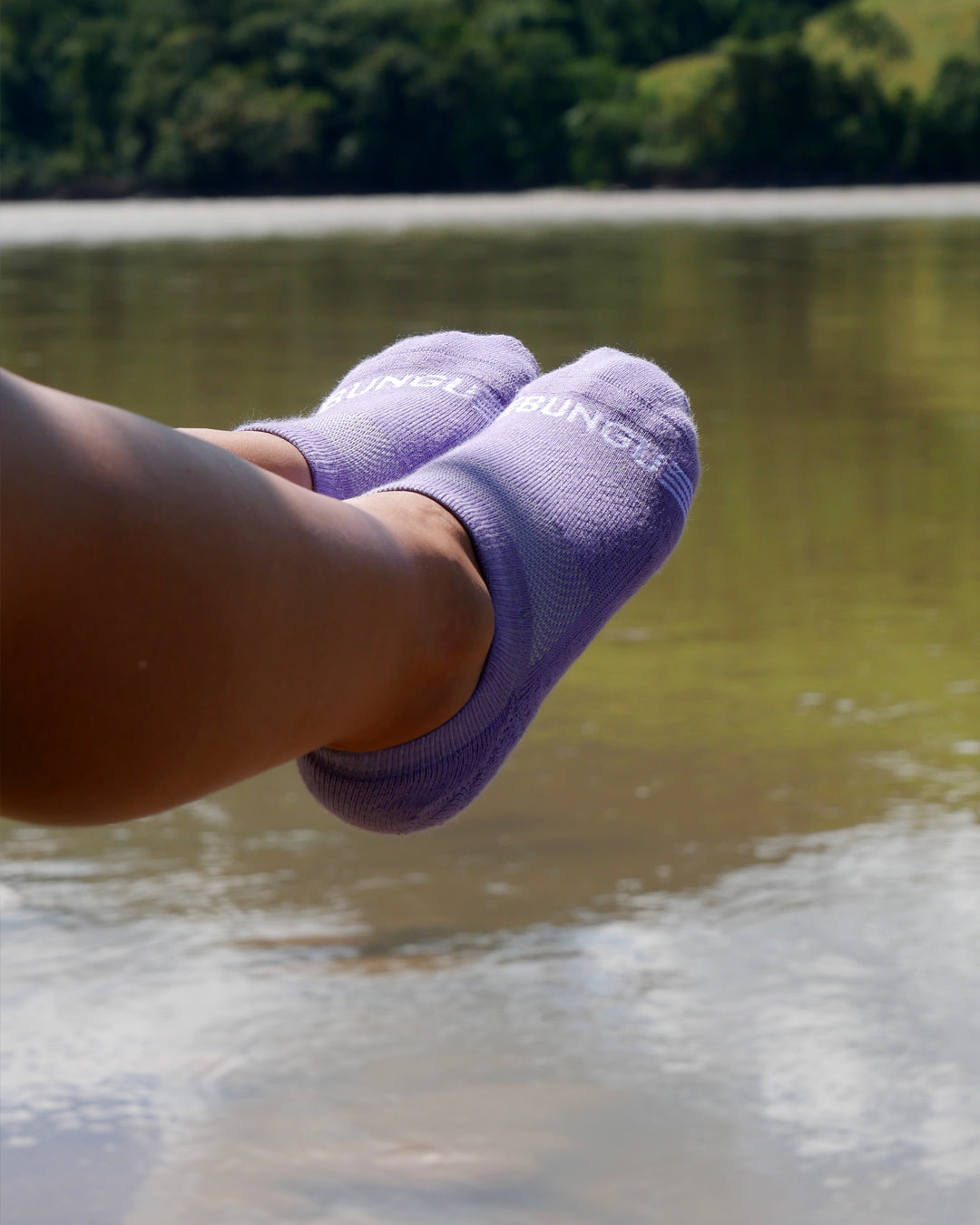 Purple No Show Socks