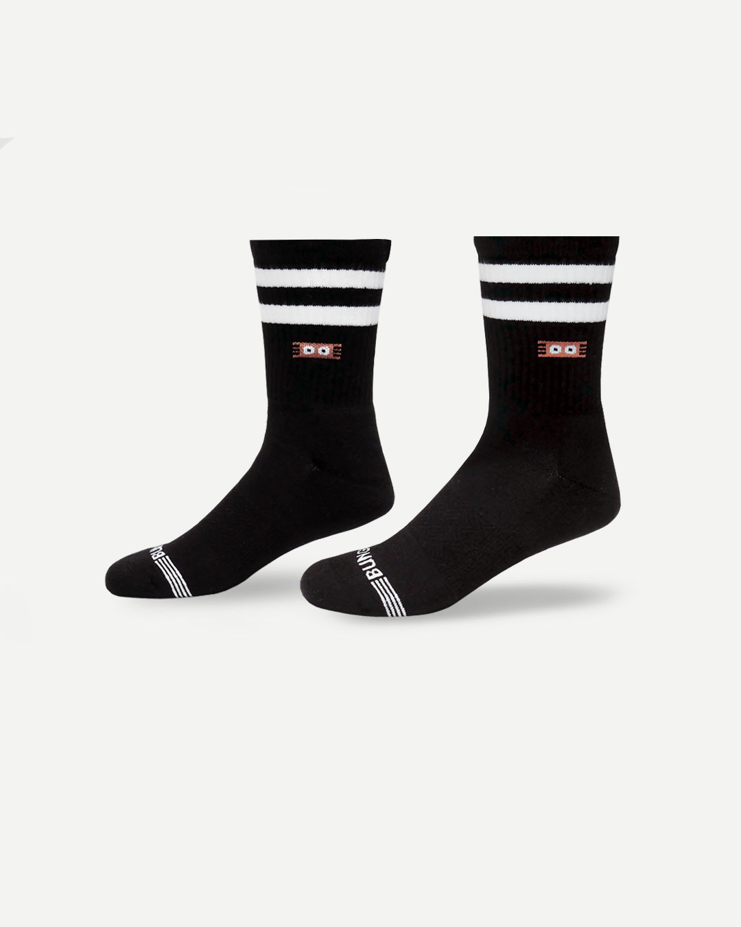 All black Vintage Half Calf Sock 4-Pack