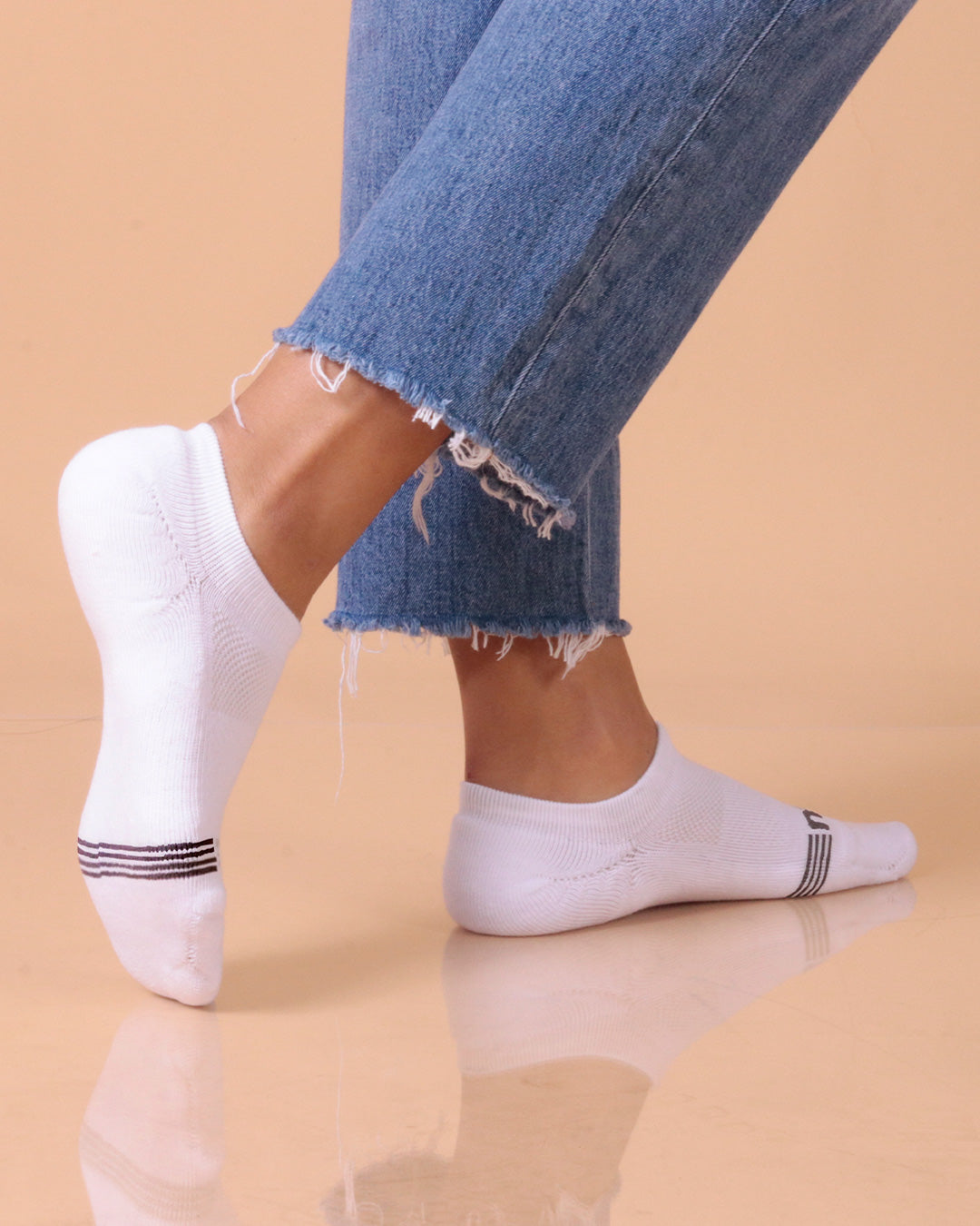 White No Show 4-Pack